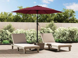 Garden Parasol Burgundy 200x224 cm Aluminium 47208