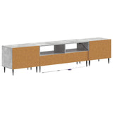 3 Piece LED TV Cabinet Concrete Grey Engineered Wood 3416679
