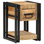 ZNTS Nightstands 2 pcs 40x40x40 cm Solid Mango Wood 4016707
