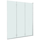 Folding Shower Enclosure 3 Panels ESG 130x138 cm 144679