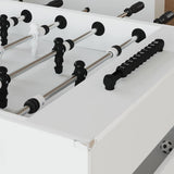 Foosball Table White 146.5 x 74 x 85 cm Engineered Wood 3378199