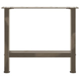 Coffee Table Legs Natural Steel 2 pcs 60x cm Steel 4013287