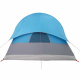 Camping Tent Tunnel 4-Person Blue Waterproof 94744
