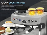 15 Bar Coffee Machine, with Adjustable Grind, Steamer and Accessories - Silver Colour T3398P329462