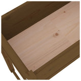 Planter Honey Brown 78x40x81 cm Solid Wood Pine 822135