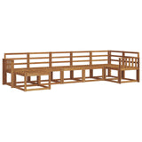Outdoor Sofa Set 7 pcs Natural Solid Acacia Wood 3366702