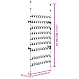 Telescopic Shoe Rack with Rods Aluminium 321111