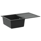 Sink Black 780 x 500 mm 80% Quartz and 20% Resin 42028392
