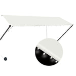 ZNTS Retractable Awning with LED 300x150 cm Cream 145925