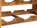 Wine Rack Brown 60 x 45 x 33 cm Solid Rough Mango Wood 4104754