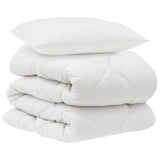 Duvet with Pillow 2 pcs White Microfiber 3376651