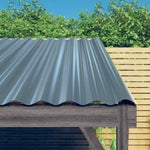Roof Panels 36 pcs Galvanised Steel Grey 60x36 cm 319129