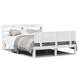 Bed Frame with Headboard without Mattress White 150x200 cm 3306830