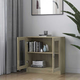 Vitrine Cabinet Sonoma Oak 82.5x30.5x80 cm Engineered Wood 802744