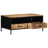 Coffee Table with Drawer Brown 90 x 50 x 40 cm Solid Mango wood 4019636