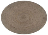 Handmade Rug Jute Round 90 cm Grey 133662