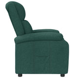 Recliner Chair Dark Green Fabric 342424