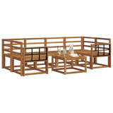 Outdoor Sofa Set 7 pcs Natural Solid Acacia Wood 3366087