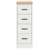 Garage Storage Cabinet White 30x51x85 cm Solid Wood Pine 860580