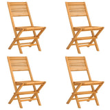 Garden Dining Set Natural Teak Teak wood Medium Foldable 3155022