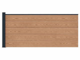 Fence Panel WPC and Aluminium Brown 42039073