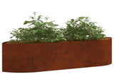 Raised Garden Bed Weathering Steel 140 x 40x 40 cm Steel 8011718