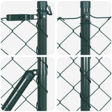Welded Wire Fence with Concrete Base 10 x 0.8 m 3351236