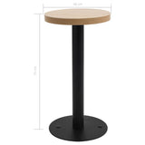 Bistro Table Light Brown 40 cm MDF 286415