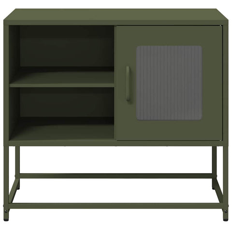 ZNTS TV Cabinet Olive Green 68x39x60.5 cm Steel 853390