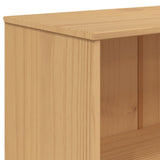 Bookcase 4-Tier OLDEN Brown Solid Wood Pine 358612