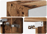 Bathroom Mirror Cabinet with Shelf Old Wood 50 x 14.5 x 70 cm 889205
