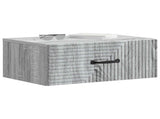 Wall-Mounted Bedside Cabinet 2 pcs Grey Sonoma Engineered Wood 898628