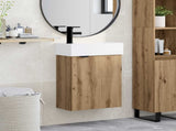Bathroom Vanity Unit with Tap Artisan Oak 45.5 x 22.5 x 84 cm 889432