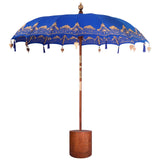 Balinese Parasol with Base 2 pcs Blue 3433023