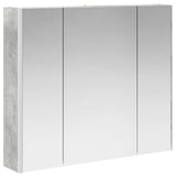 Bathroom Mirror Cabinet Concrete Grey 83.5 x 15.5 x 70 cm 889266