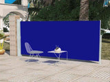 Patio Terrace Side Awning 160 x 300 cm Blue 41045