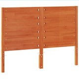 Headboard Wax Brown 150 cm Solid Wood Pine 844325