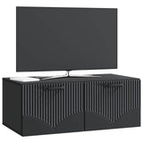 Wall-Mounted TV Cabinet Black 78.5 x 41 x 30 cm Engineered Wood 899026