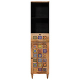 Bathroom Cabinet Natural 38 x 33 x 160 cm Solid Mango Wood 4018282