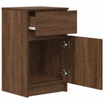 ZNTS Bedside Cabinets 2 pcs Brown Oak 39x35x65 cm Engineered Wood 861332