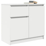 Sideboard with Drawer White 71x35x65 cm Engineered Wood 861598