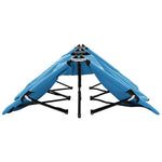 ZNTS Two Person Folding Sun Lounger Blue Steel 310352