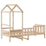 Day Bed with Roof without Mattress 90x200 cm Solid Wood 3282266