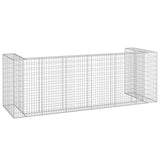 Gabion Wall for Garbage Bins Galvanised Steel 325x100x110 cm 151301