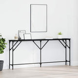 Console Table Black oak 180 x 23 x 75 cm 871328