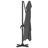 Umbrella Anthracite 351 x 250 x 260 cm Polyester and Aluminium 42003345