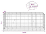 Gabion with 3.5 mm Wire and 5x10 cm Mesh 100x50x50 cm 3462788
