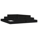 Planter Black 110x110x27 cm Solid Wood Pine 823903