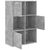 Storage Cabinet Concrete Grey Engineered Wood Medium 801138