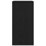 Sideboard with Drawer Black Oak 60 x 39 x 80 cm Engineered Wood 871436